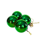 Kit Com 4 Bolas De Natal 4cm Enfeite Natalino Para Árvore