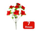 Buque De Rosas Decoração Artificial Rosas Vermelha