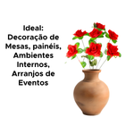 Buque De Rosas Decoração Artificial Rosas Vermelha