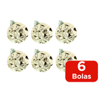Kit Com 6 Bolas De Natal Prisma 6cm Brilhoso Decoração Enfeites De Natalino