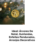 Kit Com 6 Bolas De Natal Prisma 6cm Brilhoso Decoração Enfeites De Natalino