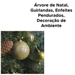 Kit Com 9 Bolas De Natal Glitter 5cm Tubo Decoração Enfeite Natalinos