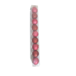 Kit Com 9 Bolas De Natal Gliter Lisa Fosca Enfeite Árvore 6cm Decoração