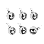Kit Com 6 Bolinhas De Árvore De Natal 3cm Lisa Decoração Natalina