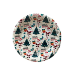 Bandeja Redonda Decorada Joulu Redonda Decoração Natalina 34cm