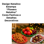 Bandeja Decorativa Oval Natalina 44x32cm Feliz Natal