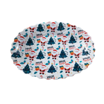 Bandeja Decorativa Oval Natalina 44x32cm Feliz Natal