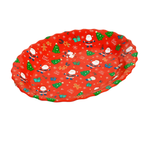 Bandeja Decorativa Oval Natalina 44x32cm Feliz Natal