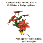 Buque De Rosas Flores Com Glitter Para Decora Artificial