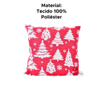 Capa De Almofada Cervena 45x45cm Enfeite De Natal