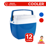 Produto Caixa Térmica 12 L Com Alça Cooler Compacto Para Bebidas Lanches Passeios Praia Lazer