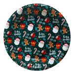 Kit Bandeja Redondo Natal Vermelho E Branco 28,5cm (03pcs)