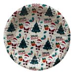 Kit Bandeja Redondo Natal Vermelho E Branco 28,5cm (03pcs)