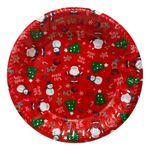 Kit Bandeja Redondo Natal Vermelho E Branco 28,5cm (03pcs)