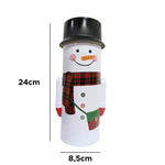 Pote Metal De Natal Organizador Decorativo Papai Noel Boneco De Lata Enfeite Natalino Lembrancinha 24cm