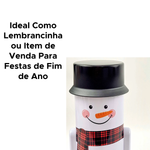 Pote Metal De Natal Organizador Decorativo Papai Noel Boneco De Lata Enfeite Natalino Lembrancinha 24cm
