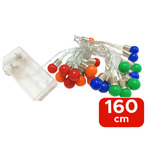 Pisca Pisca Bolas Coloridas Decoração De Natal 20 Leds Decorativo Natalino