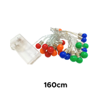 Pisca Pisca Bolas Coloridas Decoração De Natal 20 Leds Decorativo Natalino