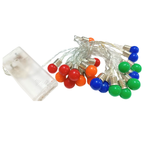 Pisca Pisca Bolas Coloridas Decoração De Natal 20 Leds Decorativo Natalino