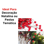 Cerejas Artificial Para Decoração De Natal Grinaldas Enfeite Natalino Frutas Vermelhas