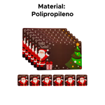 Kit Jogo Americano De Natal Com 12 Peças Jogo De Jantar Mesa Posta Natalina