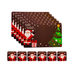 Kit Jogo Americano De Natal Com 12 Peças Jogo De Jantar Mesa Posta Natalina
