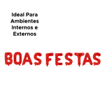 Balão Boas Festas Decoração De Natal Enfeite Metalizado Vermelho