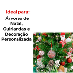 Bola Estrela Com Foto Para Pendura Bolas De Natal Enfeite Natalina 7cm