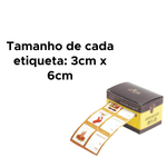 Rolo Com 60 Etiquetas Gift Adesivas Meio Etiqueta Presente Natal Festas Aniversarios