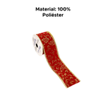 Fita Decorativa Voil Glam Estilos Diversos Para Natal 3m
