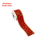 Fita Decorativa Voil Glam Estilos Diversos Para Natal 3m