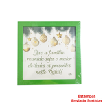 Quadro De Natal Decoração Natalina Presente Lembrancinha Enfeite De Natal 23cm