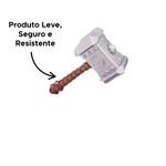 Kit 1 Martelo Do Thor + 1 Luva Brinquedo Infantil Fantasia Para Festas Vingadores