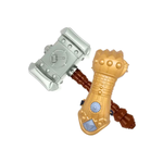 Kit 1 Martelo Do Thor + 1 Luva Brinquedo Infantil Fantasia Para Festas Vingadores