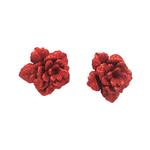 Flores Botao De Rosa Decorativa Glitter Enfeite De Natal Decoração
