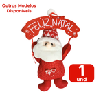 Enfeite De Pendurar Boneco Com Placa Feliz Natal Pendente