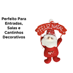 Enfeite De Pendurar Boneco Com Placa Feliz Natal Pendente