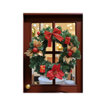 Guirlanda Natalina Porta Natal Decorada Enfeite Natal 30cm