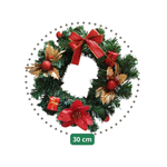 Guirlanda Natalina Porta Natal Decorada Enfeite Natal 30cm