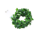 Enfeite De Natal Fio Cobre Folhagem Led Decorativo 2m Branco Quente Decoração Pisca Pisca