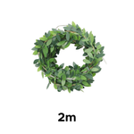 Enfeite De Natal Fio Cobre Folhagem Led Decorativo 2m Branco Quente Decoração Pisca Pisca