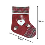 Bota Natalina Grande Meia De Natal Para Decoração De Casa E Árvore