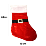 Bota Natalina Grande Meia De Natal Para Decoração De Casa E Árvore