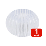 Castiçal Oval Enfeite Decorativo De Natal Vela Led Eletronica 5,5cm Decoração