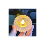 Castiçal Oval Enfeite Decorativo De Natal Vela Led Eletronica 5,5cm Decoração