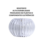 Castiçal Oval Enfeite Decorativo De Natal Vela Led Eletronica 5,5cm Decoração