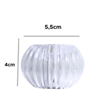 Castiçal Oval Enfeite Decorativo De Natal Vela Led Eletronica 5,5cm Decoração