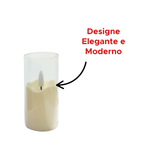 Vela Led Home Style Decoração De Natal Branco Quente Enfeite