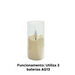 Vela Led Home Style Decoração De Natal Branco Quente Enfeite