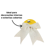 Laço De Natal Enfeite Decoração Natalina Pendura Árvores De Natal Parede 22cm